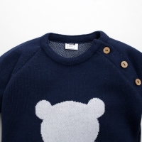 Комбинезон вязаный Крошка Я «Мишка» рост 62-68 см, цвет синий Комбинезон вязаный Крошка Я «Мишка» рост 62-68 см, цвет синий