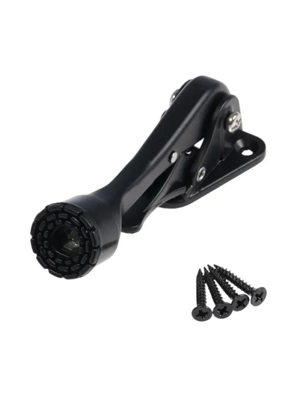 Фиксатор дверной LOCKLAND &ldquo;козья ножка&rdquo;, с автоподъемом, цвет черный