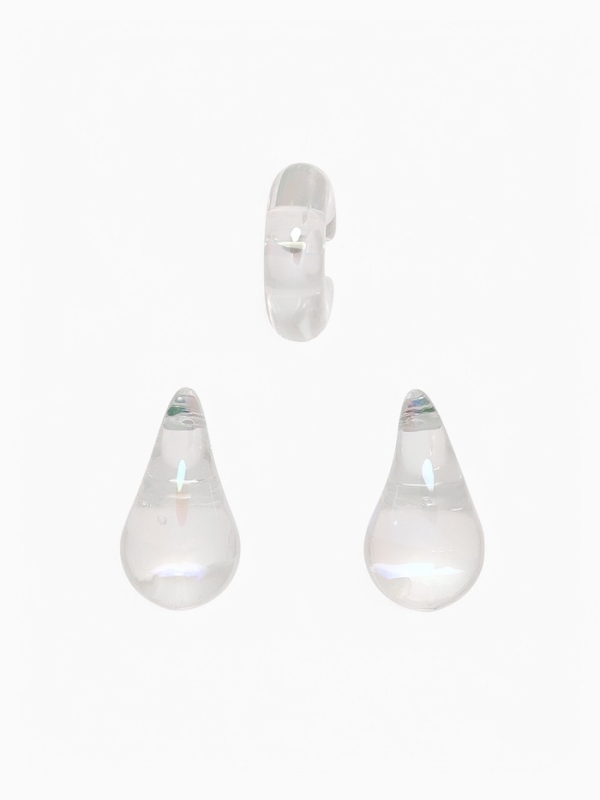 Набор серьги и каффы 3 шт &laquo;Нежность&raquo; капля, цвет разноцветный в серебре