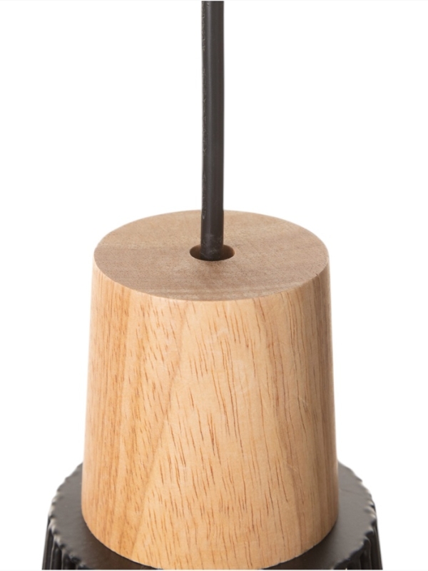 Светильник "Крит" 1х40Вт Е27 черный/коричневый 30х30х42(142)см