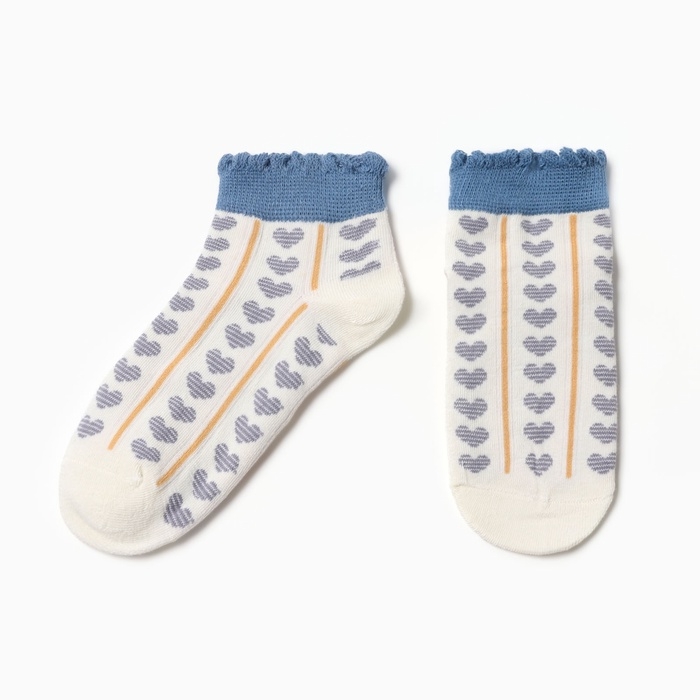 Носки детские Носки детские "Сердечки" MINAKU, цв.белый (4-8 лет)