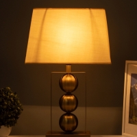 Настольная лампа "Оливер" Е27 40Вт латунь 33х22х53 см