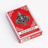 Карты игральные бумажные 55 шт, 280 гр/см2, 5.7 х 8.7 см , микс