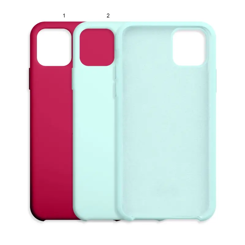 Чехол iPh 11 Pro Max Silicon Case под ORG (с лого)