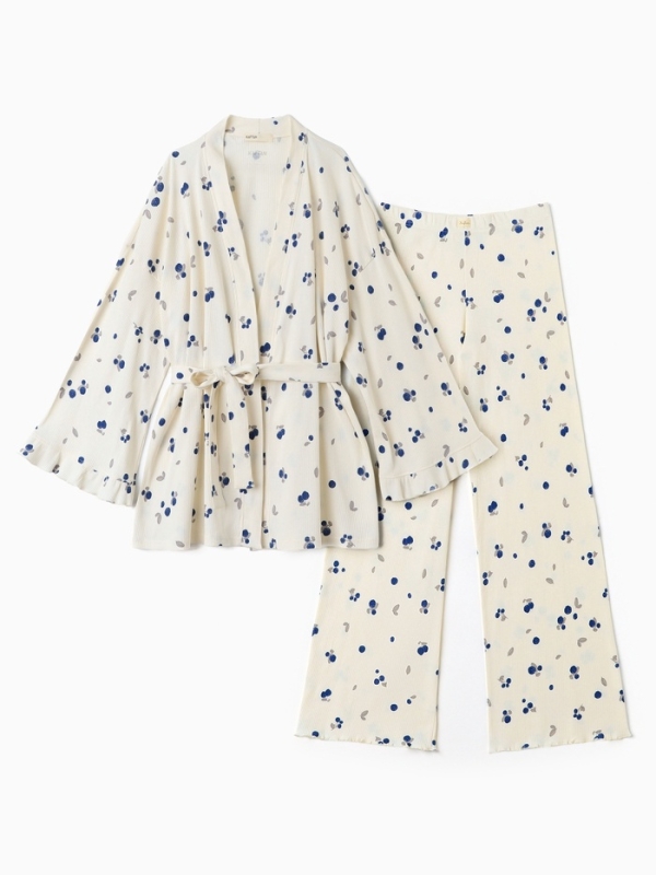 Пижама женская (рубашка и брюки) KAFTAN Blueberry р.40-42