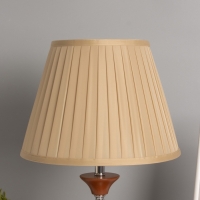 Лампа настольная BayerLux ЭКО "Крон" 1х40Вт Е27 коричневый/бежевый 30х30х49см