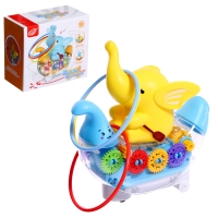 Музыкальная каталка &laquo;Плывущий слонёнок&raquo;, звуковые эффекты, цвета МИКС