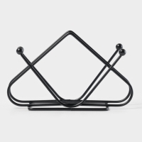 Салфетница Доляна &laquo;Треугольники&raquo;, чёрная