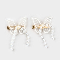 Заколки для волос с бабочками «Для тебя», 2 шт, 5 х 3 см Заколки для волос с бабочками «Для тебя», 2 шт, 5 х 3 см