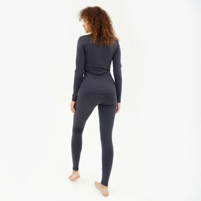 Термобельё женское (лонгслив, лосины) MINAKU цвет графит, размер 42