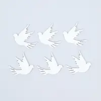 Декор для творчества "голуби" (набор 6 шт)