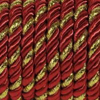 Шнур витой, d = 5 мм, 9 ± 1 м, цвет бордовый Шнур витой, d = 5 мм, 9 ± 1 м, цвет бордовый