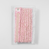 Тесьма декоративная «Твидовая», двусторонняя, 30 мм, 5 ± 0,5 м, цвет розовый Тесьма декоративная «Твидовая», двусторонняя, 30 мм, 5 ± 0,5 м, цвет розовый