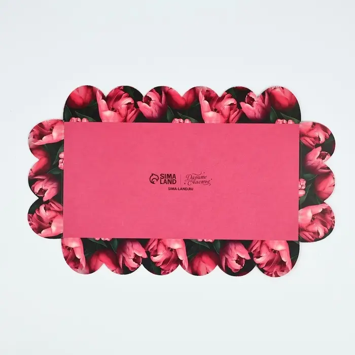 Коробка для кондитерских изделий с пластиковой крышкой &laquo;8 Марта&raquo;, 10.5 х 21 х 3 см