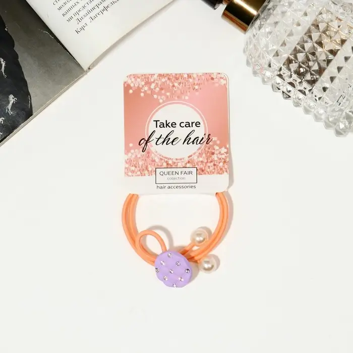 Резинка для волос "Грейс" шар люкс, 5 см, микс