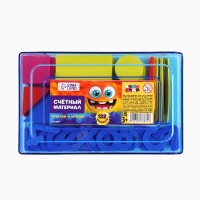 Касса цифр и счетных материалов, 132 элемента. Цвет МИКС   "Монстрик"