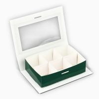 Коробка под 6 конфет с ячейками &laquo;Счастливого Нового года!&raquo; 14.8 х 9.5 х 3.5 см, Новый год