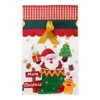 Пакет полиэтиленовый подарочный, с завязками "Подарки" МИКС, 15х23 см