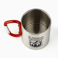 Кружка туристическая с карабином &laquo;Иди в поход&raquo;, 180 мл
