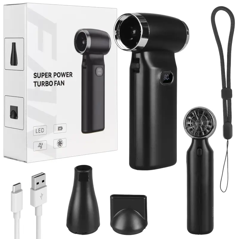 Высокоскоростной турбовентилятор FS100 черный (30шт/кор)