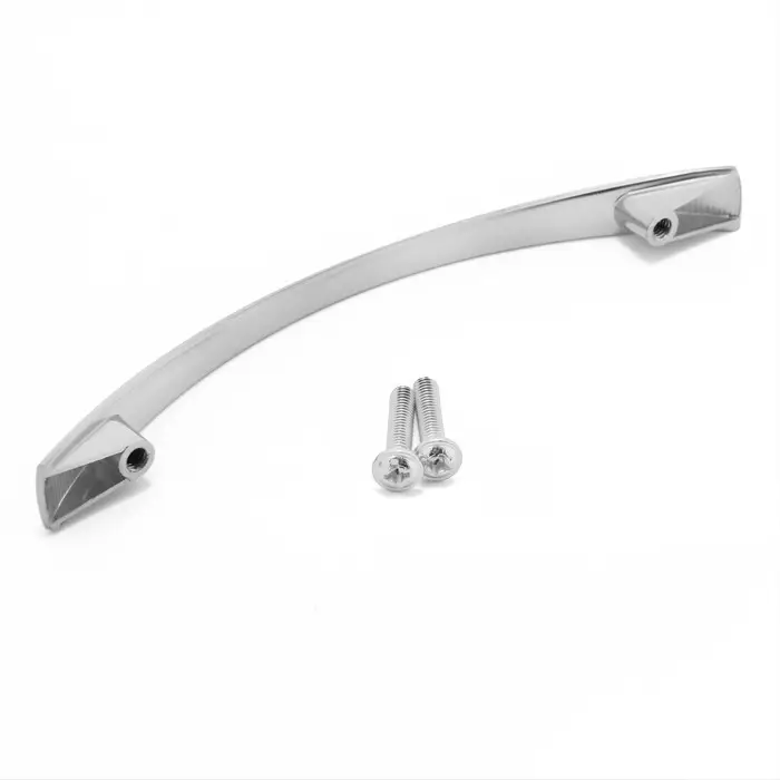 Ручка-скоба мебельная ТУНДРА РС002, м/о 96 мм цвет хром