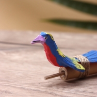 Сувенирный музыкальный инструмент свисток "Птичка" албезия, бамбук, 15х4х2 см Сувенирный музыкальный инструмент свисток "Птичка" албезия, бамбук, 15х4х2 см