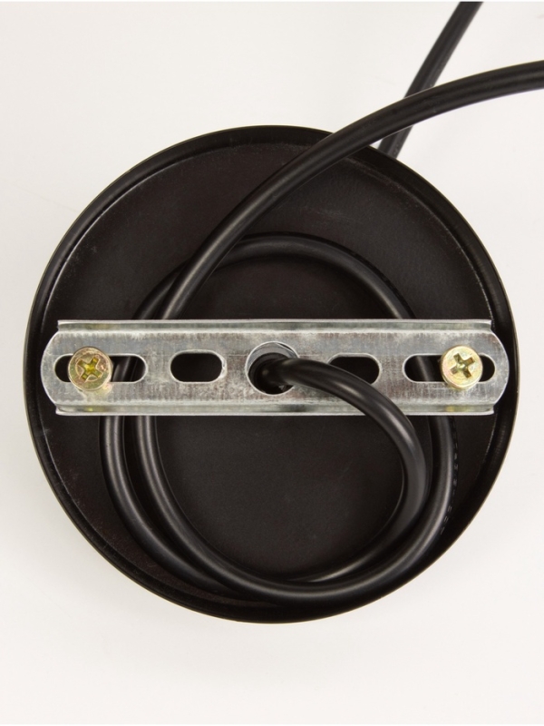 Светильник "Чикаго" 1х40Вт Е27 черный/коричневый 24,5х24,5х44(144)см