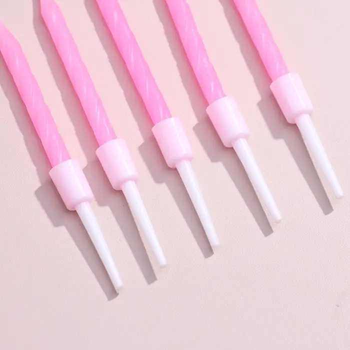 Свечи для торта &laquo;Неон&raquo;, 5 см, 10 шт., розовые