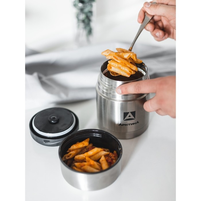 Термос для еды Термос для еды "Арктика", 301, 500 мл, в чехле, с ложкой, сохраняет тепло 8 ч
