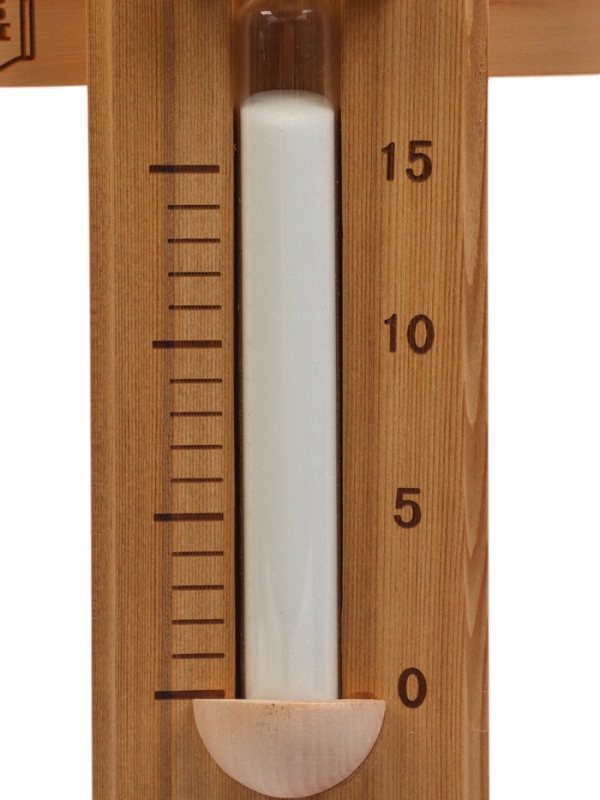 Часы песочные для бани и сауны, 15 мин, деревянные, кедр