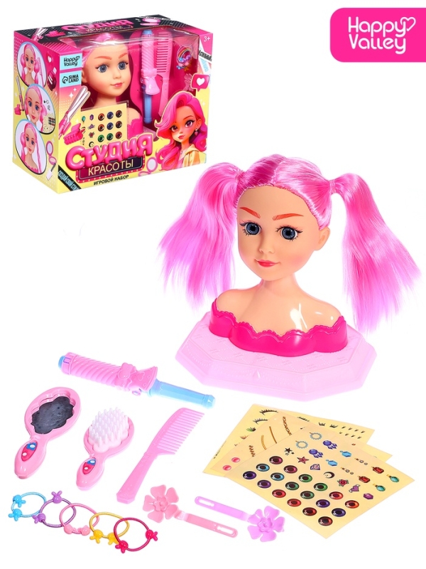 HAPPY VALLEY Игровой набор кукла-манекен "Студия красоты" с аксессуарами, модница
