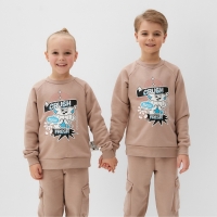 Свитшот детский MINAKU, цвет бежевый, рост 164 см Свитшот детский MINAKU, цвет бежевый, рост 164 см