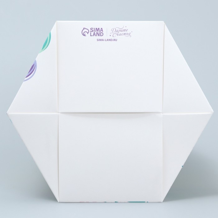 Коробка кондитерская складная, упаковка &laquo;Поздравляю с Пасхой!&raquo;, Пасха, 8 х 8 х 21 см