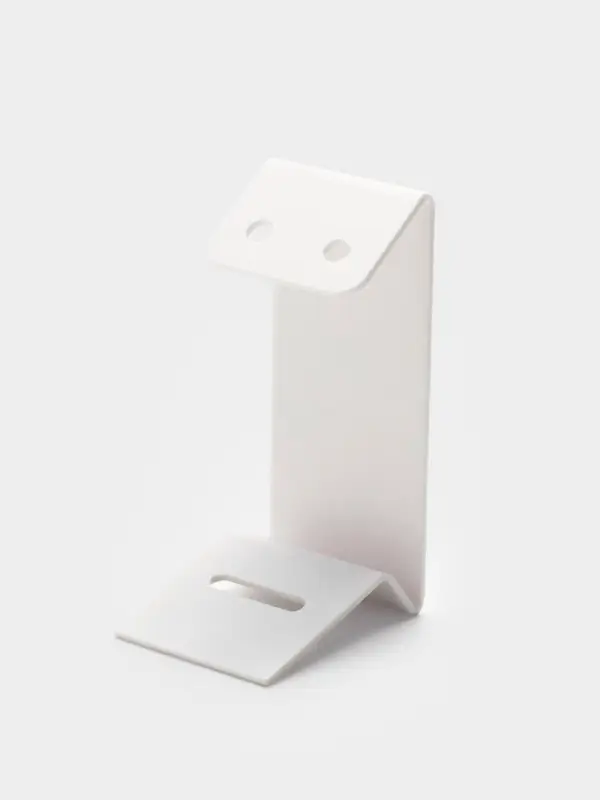 Подставка под серьги, кольцо, 4&times;5&times;9 см, толщина 1.5 мм, белая, В ЗАЩИТНОЙ ПЛЁНКЕ