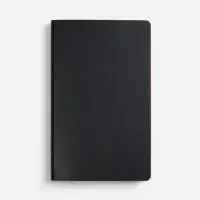 Ежедневник Trait, недатированный, черный с красным