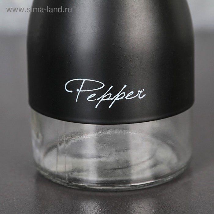 Солонка стеклянная &laquo;Стиль&raquo;, 160 мл, надпись МИКС