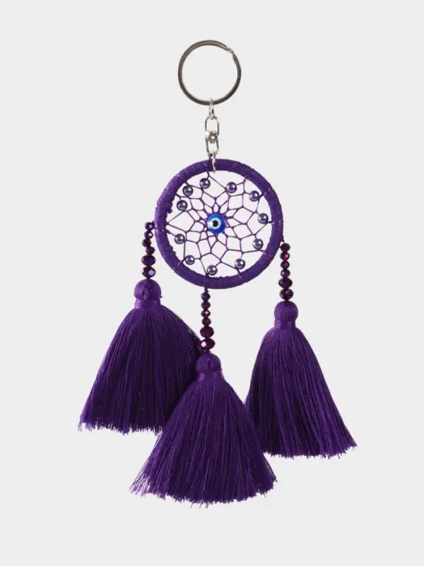 Брелок "Ловец снов" 17 см, цв. фиолетовый