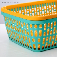 Корзина для хранения, 35&times;25&times;12 см, цвет МИКС
