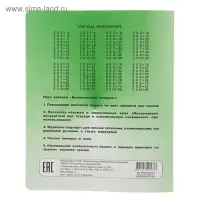 Тетрадь 18 листoв клетка &laquo;Великолепная пятёрка&raquo;, бумажная обложка, МИКС