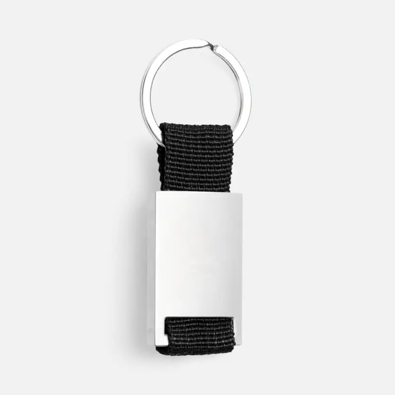 Брелок Inlet с тканевой вставкой, черный