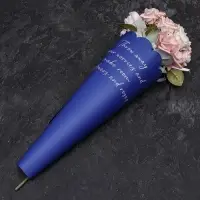 Пленка для цветов, фигурная, синяя, 55&times;30&times;45 см