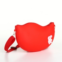 Сумка детская для девочки на молнии, цвет красный