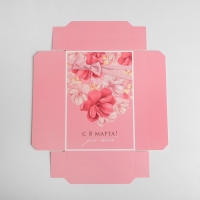 Коробка подарочная складная, упаковка, &laquo;С 8 марта&raquo;, 30 х 20 х 9 см