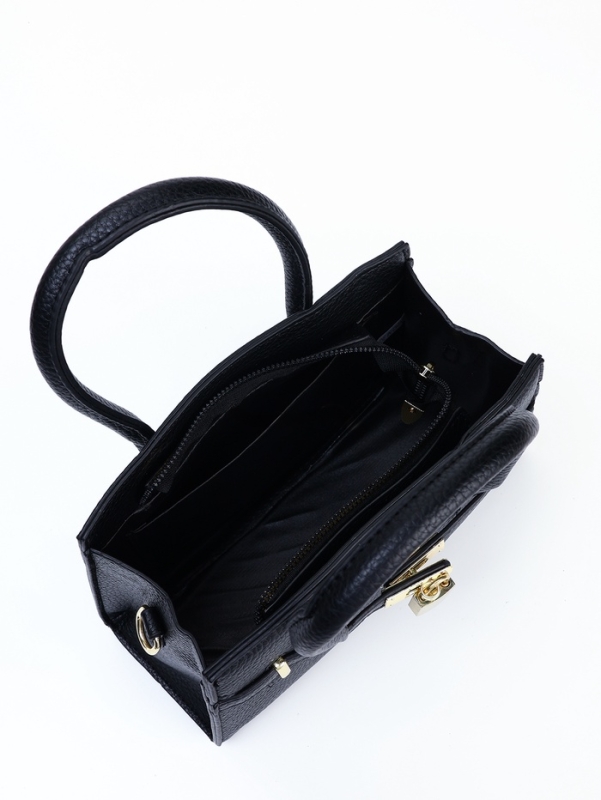 Сумка женская, 23*8*15, длин. ремень, отд. на молнии, черный