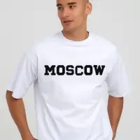 Термоаппликация MOSCOW, 8&times;6 см - размер буквы, набор 6 шт., чёрная