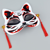 Карнавальная маска &laquo;Кицунэ&raquo;, чёрный и красный