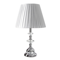 Лампа настольная "Антураж" 1х40Вт Е27+ LED подсветка 3Вт хром 28х28х46см
