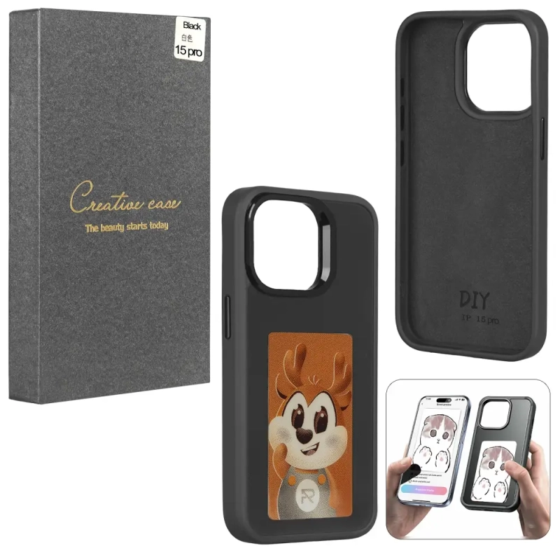 Чехол iPh 15 Pro Black с проекцией