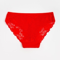 Трусы женские слипы, цвет красный, размер 42-44