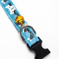 Ошейник "Котята", 40 х 1,5 см, голубой